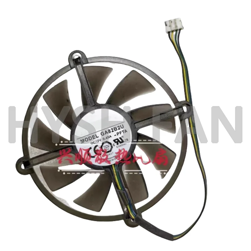 Ventilador de tarjeta gráfica, GA82B2U-PFTA, 12V, 0,45a, 4 cables