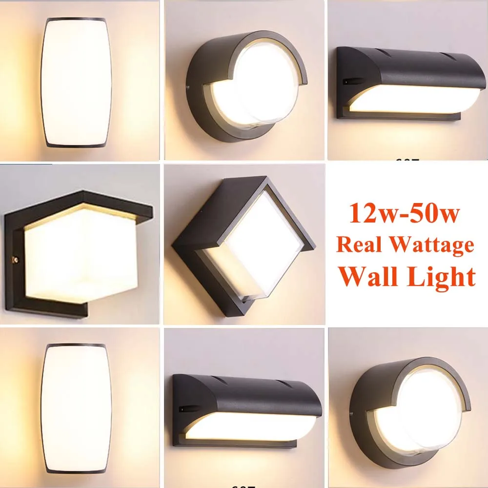 

LED Outdoor Wall Light Sconce Lamp Street Yard Lighting Facade Wall Lamp Garden Balcony Decoration Patio Lights Outdoor 85-265v