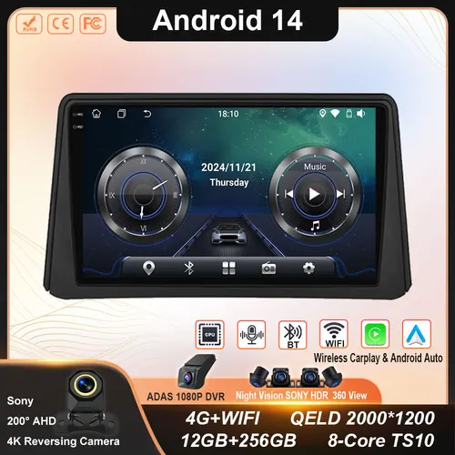 Android Car dla Opel Vauxhall Mokka 2012 - 2016 dla Buick Encore 2013 - 2019 Auto Radio Multimedia Player Camera Navigation WIFI