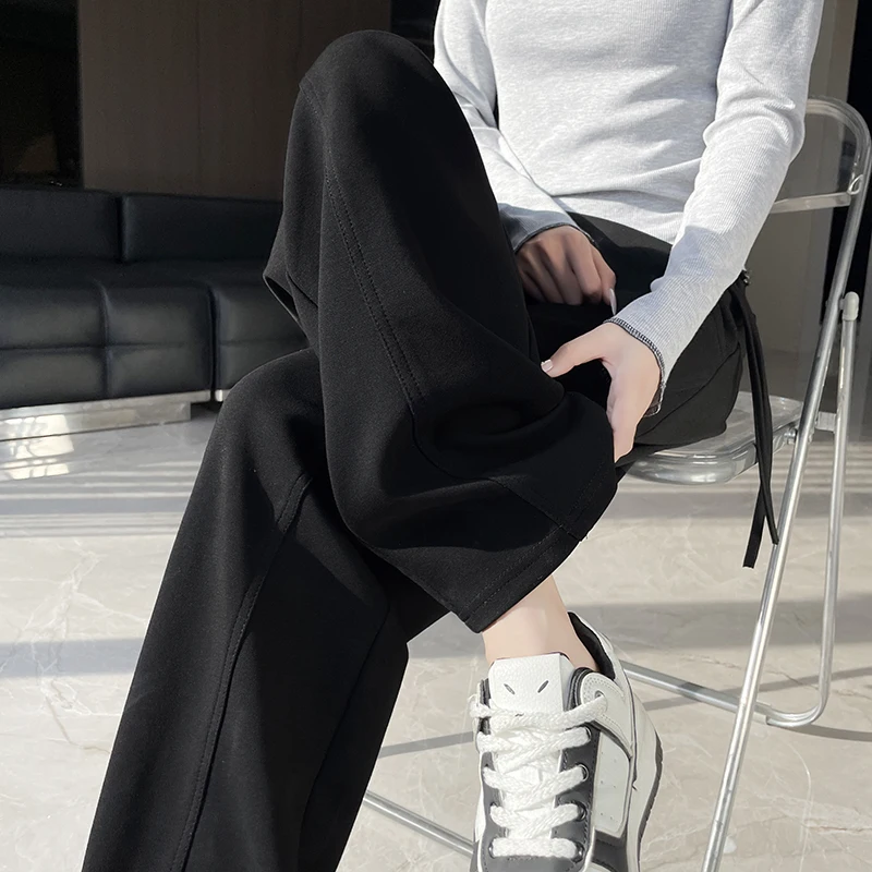 بنطال رياضي أرجواني ، سروال سكين منحني الموز ، نمط جديد ربيع 2025 للسيدات مقاس كبير سراويل تقليدية مقاس سمين مم M-5XL