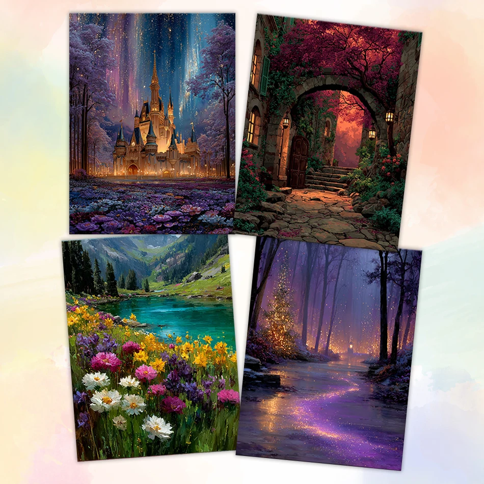 

GATYZTORY Paint By Numbers 40x50cm Adults Crafts Acrylic Paints Landscape Diy Handiwork Decorative On Canvas Art Supplies Crafts