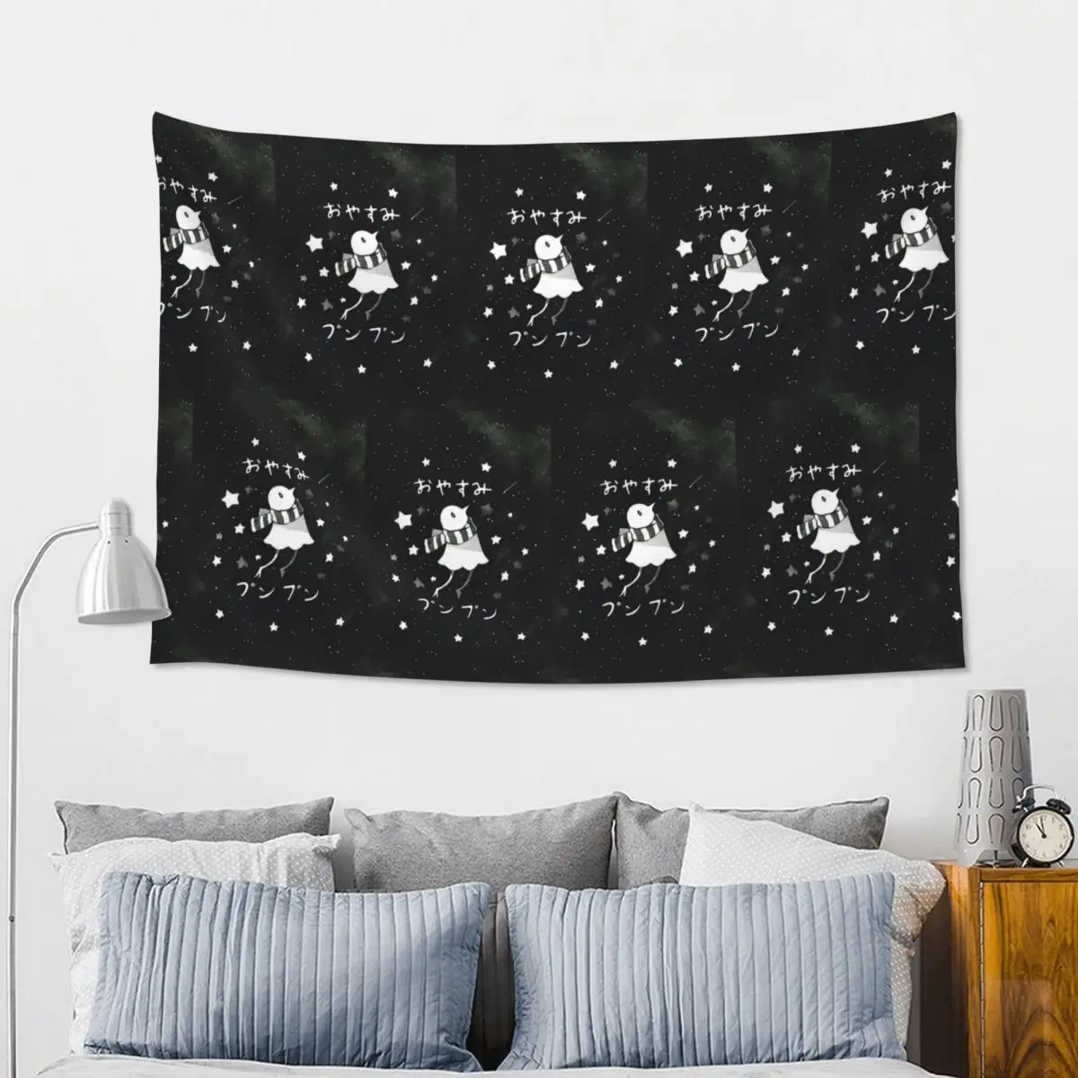 Oyasumi Punpun Cartoon Manga Tapestry Hippie Wall Hanging Aesthetic Home Decoration Tapestries for Living Room Bedroom Dorm Room