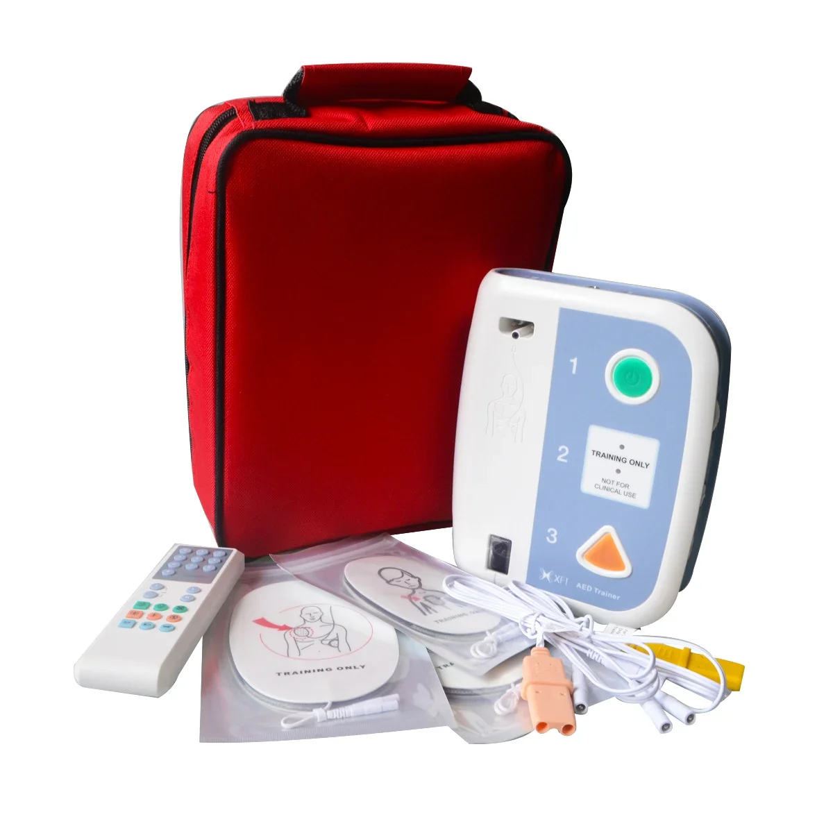 AED Trainer 120C+XFT First Aid Device Automated External Defibrillator Teaching CPR Training Emergency Rescue Bilingual Teach