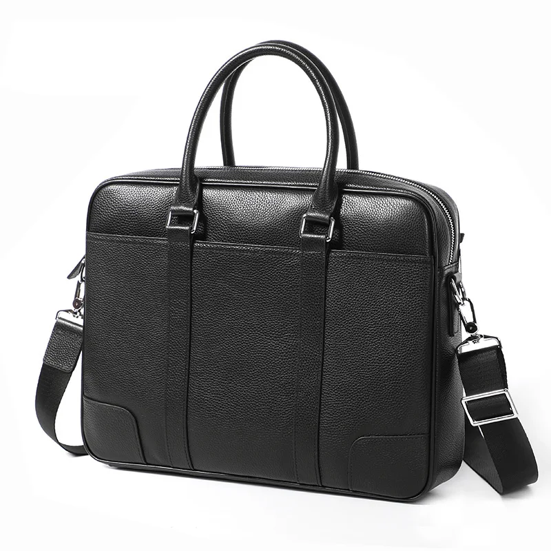 Guarantee Genuine leather Briefcase Men Leisure Men's Bag Business Messenger Bags Male Portable Briefcase Laptop Handbag Brand