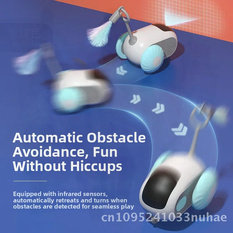 

Pet Gravity Smart Sports Car Remote Control Electric Cat Toy Little Mouse Teaser Stick for Cats Self-Entertainment Boredom