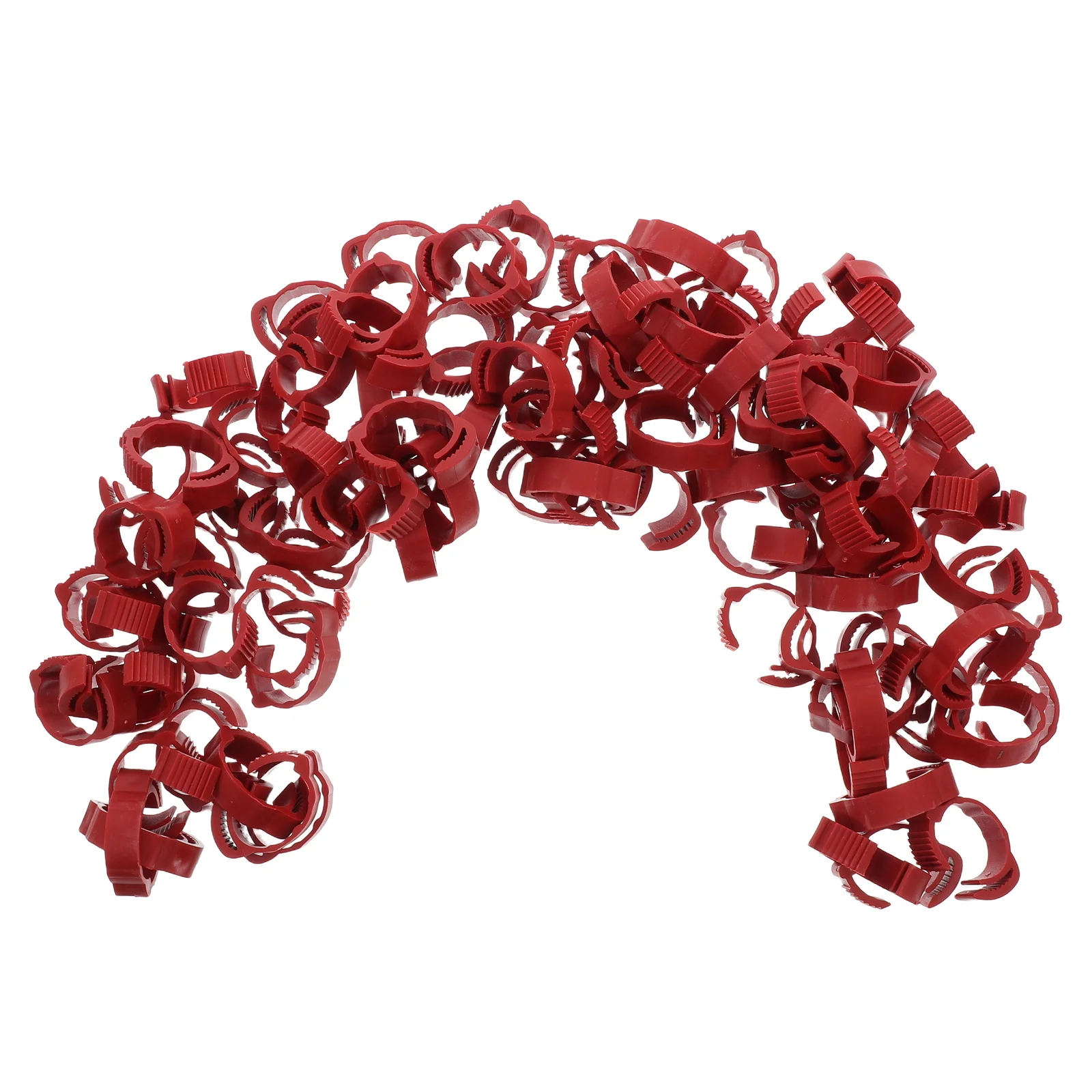 

100 pcs Adjustable Poultry Leg Rings Chicken Foot Ring For Duck Pigeon Bird Identification Farm Management Reusable Secure