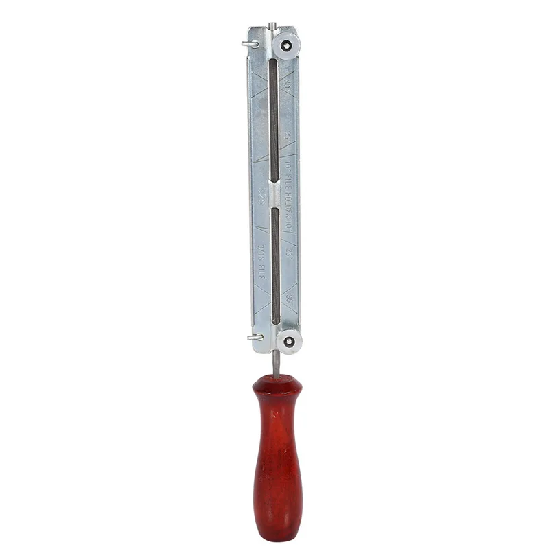 Chainsaw Saw Chain File Professional Grade Steel Chainsaw Saw Chain File with Wooden Holder 40/48/55mm Available