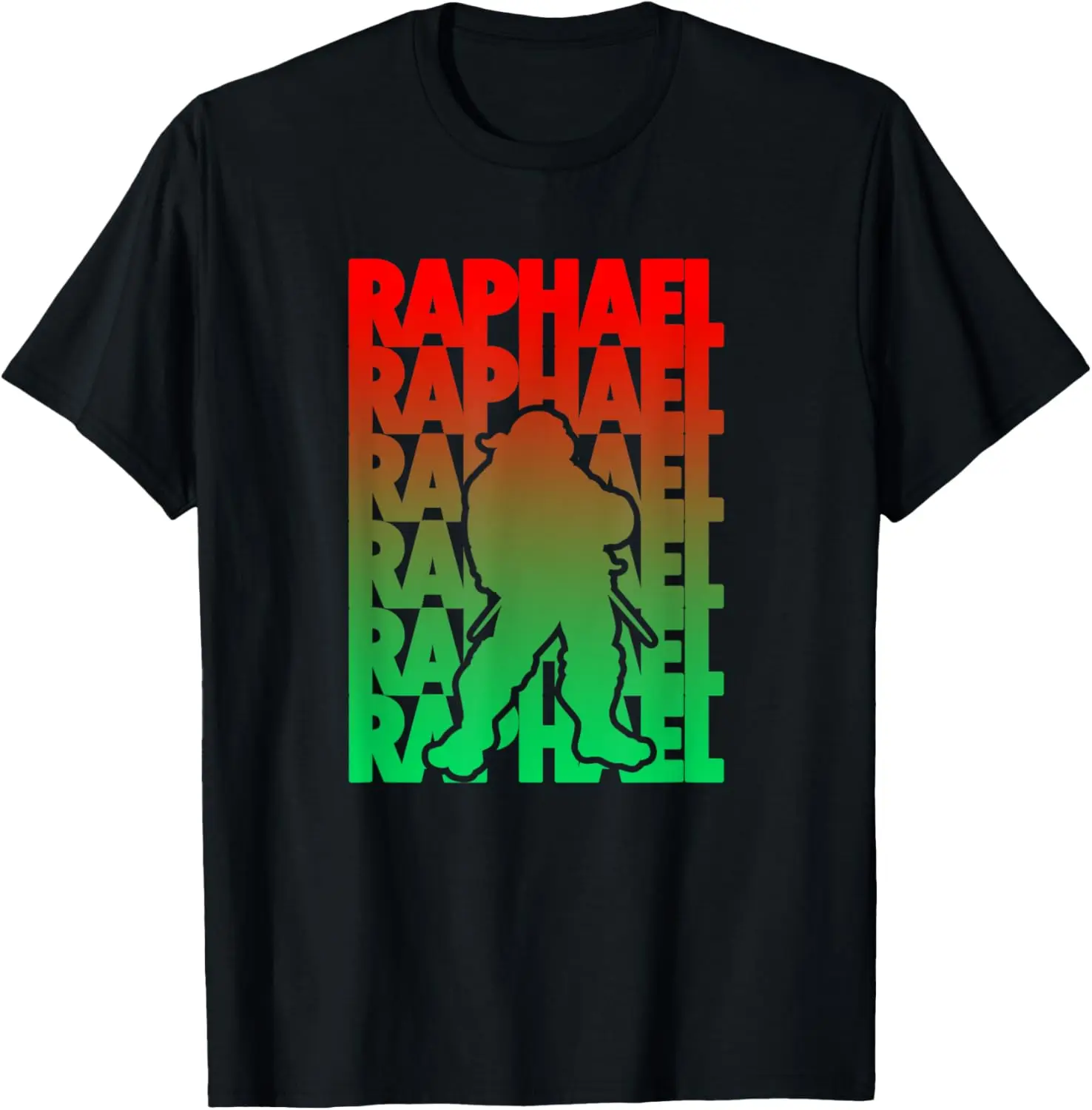 Mademark x Teenage Mutant Ninja Turtles - Raphael - Gradient Silhoutette T-Shirt