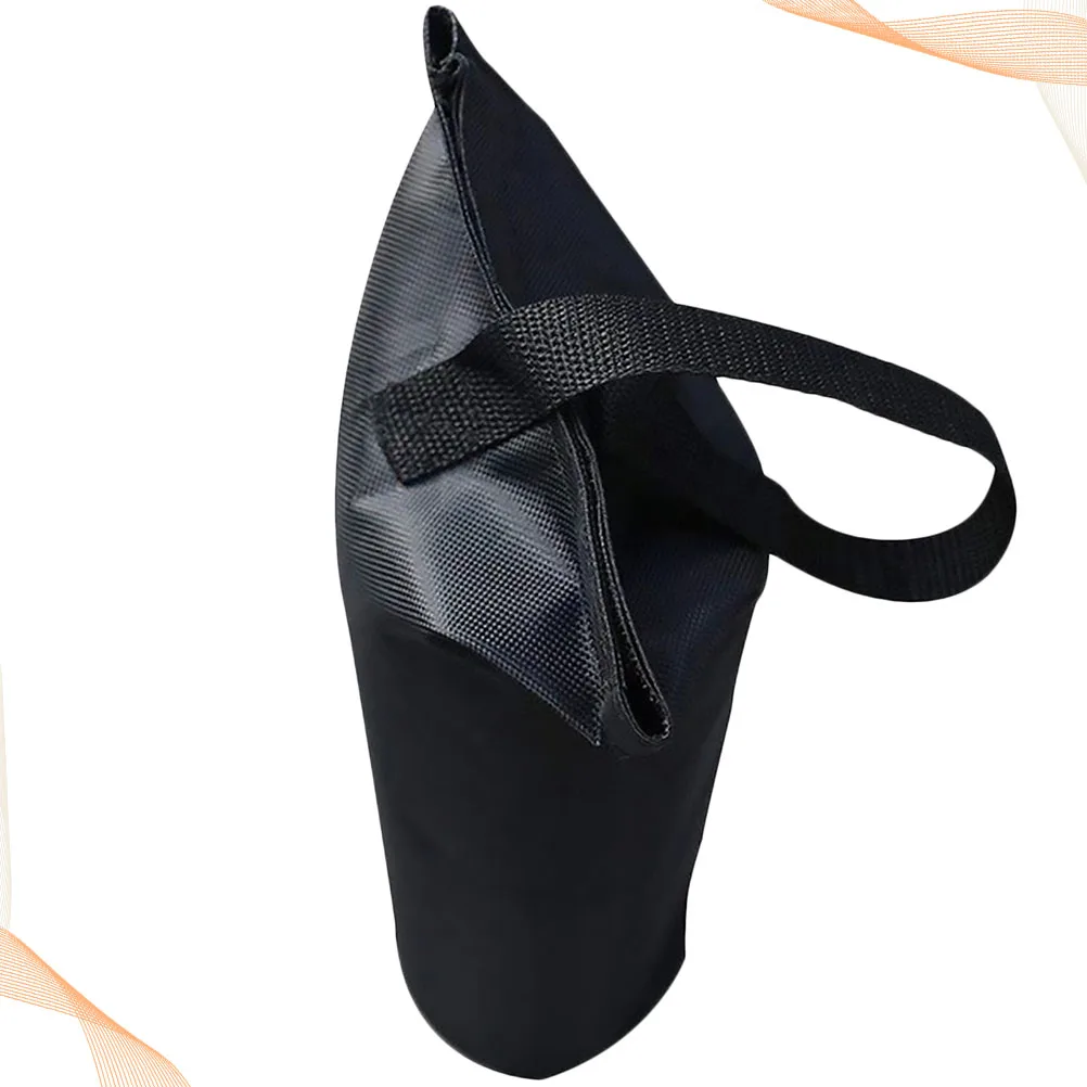 Sac de sable coupe-vent en tissu Oxford, 1 pièce, auvent pliant simple pour Camping en plein air, sac de sable fixe pour usage extérieur (uniquement 15x40cm noir)