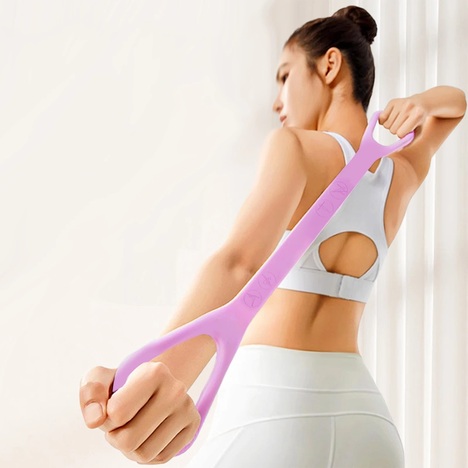Figure 8 Fitness Resistance Band, Arm|Back Training Elastic Ropes - Pure Barre Workout Chest Arm and Shoulder Stretch Bands Exercise Equipment for Physical Therapy,Yoga,Pilates, Stretching