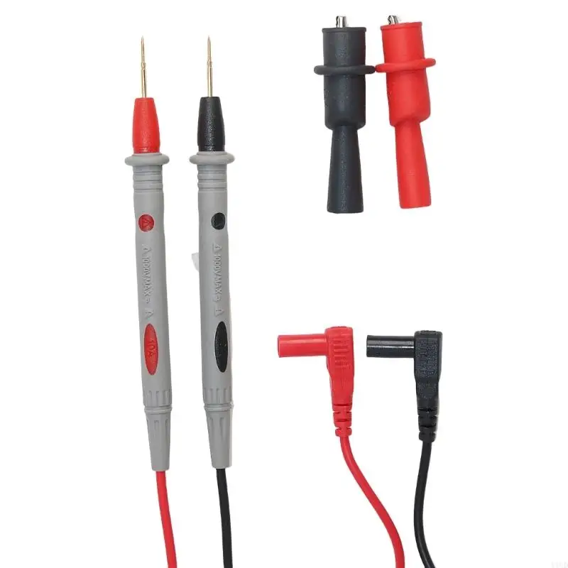 

652F Professional High Temperature Resistant Silicone Multimeter Probes for Accurate Measurements Lab Testing Circuit Repair