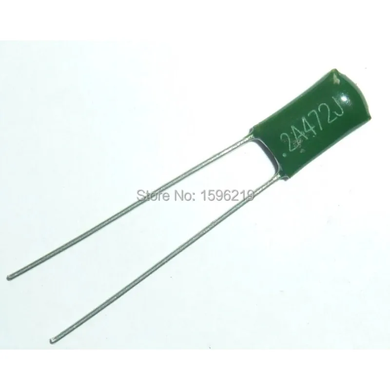 200pcs Mylar Film Capacitor 100V 2A472J 4700pF 4.7nF 2A472 5% Polyester Film capacitor - Free Shipping