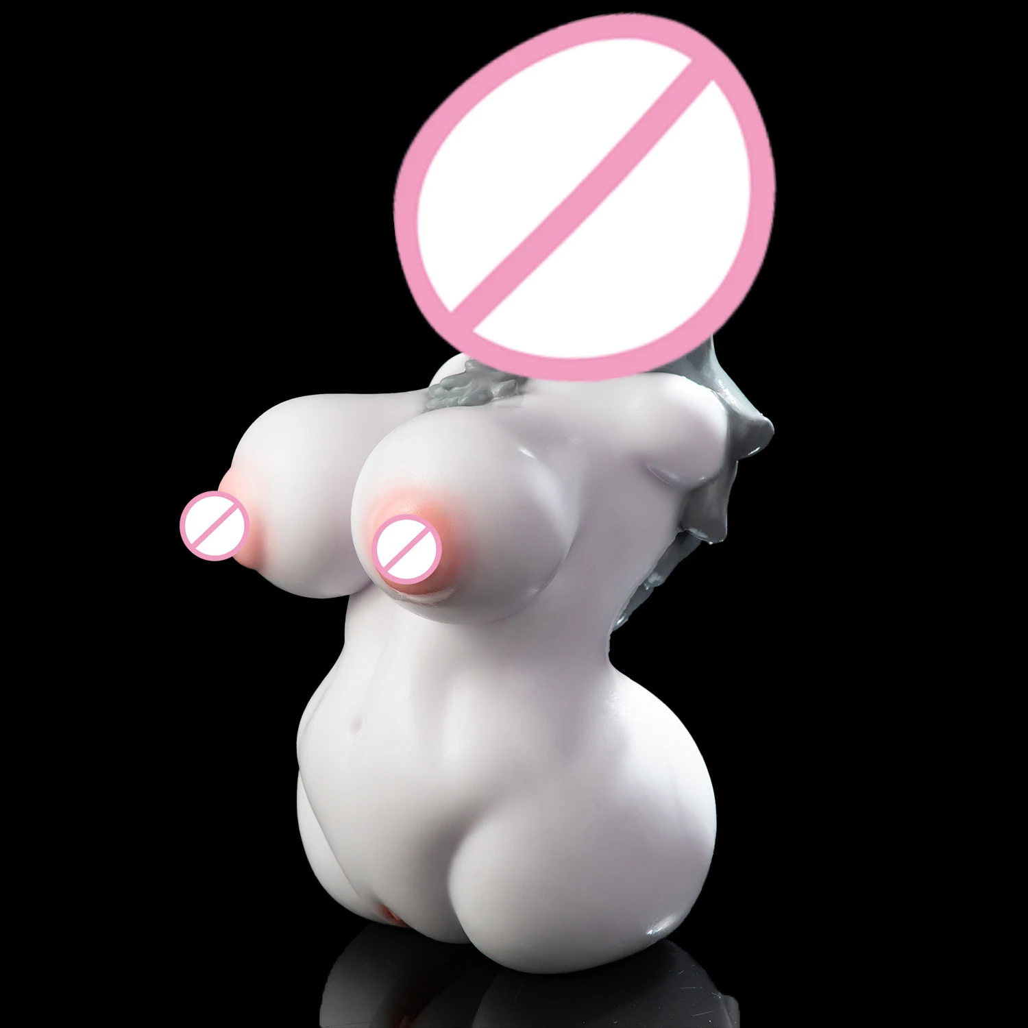 GEEBA Anime Style Female Torso Masturbator Sleeve For Men,Fantasy Body Design Adult Onahole,Soft Silicone Manual Stroker Sex Toy
