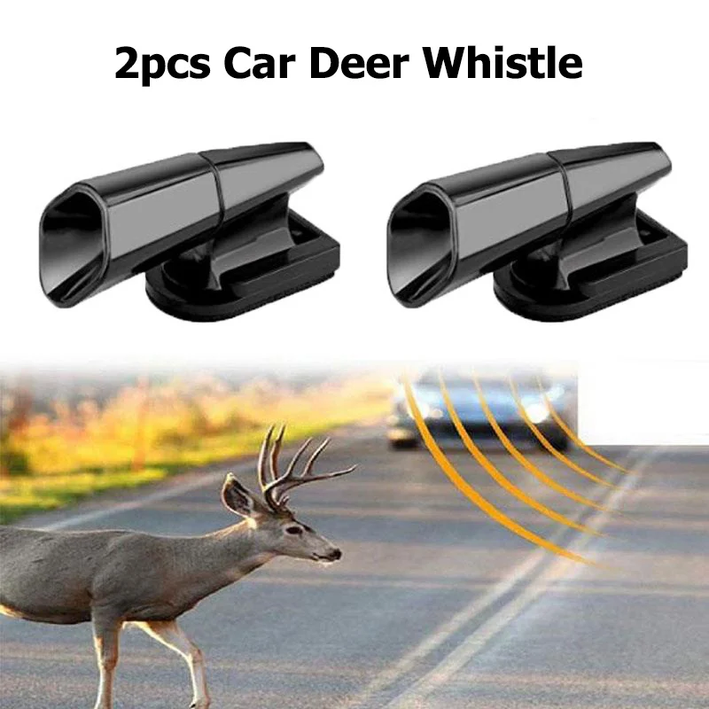 2pcs Animal Repeller Automotive Car Deer Whistles Whistles Ultrasonic Animal Warning Alarm Repeller Warn Safety Alert