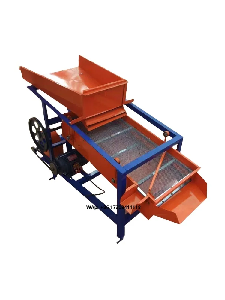 Corn Soybean Wheat Seed Cleaning Sorting Machine Vibrating Screen Air Separator Small Rice Rapeseed Dust Removal Impurity