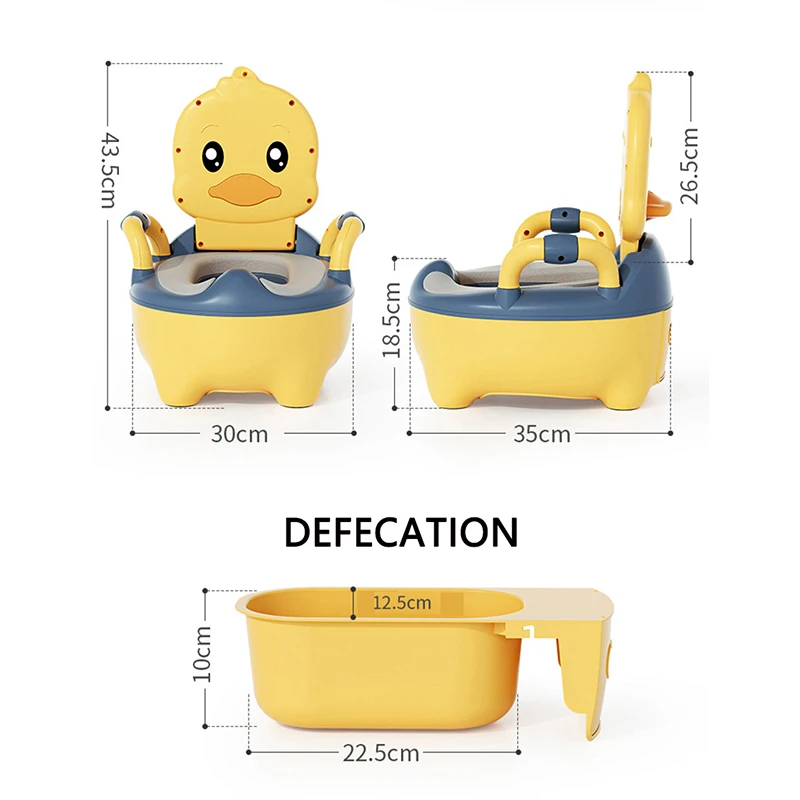 Cute Duck Potty para crianças, banheiro de viagem interior e exterior, produtos infantis, meninas e meninos Potty