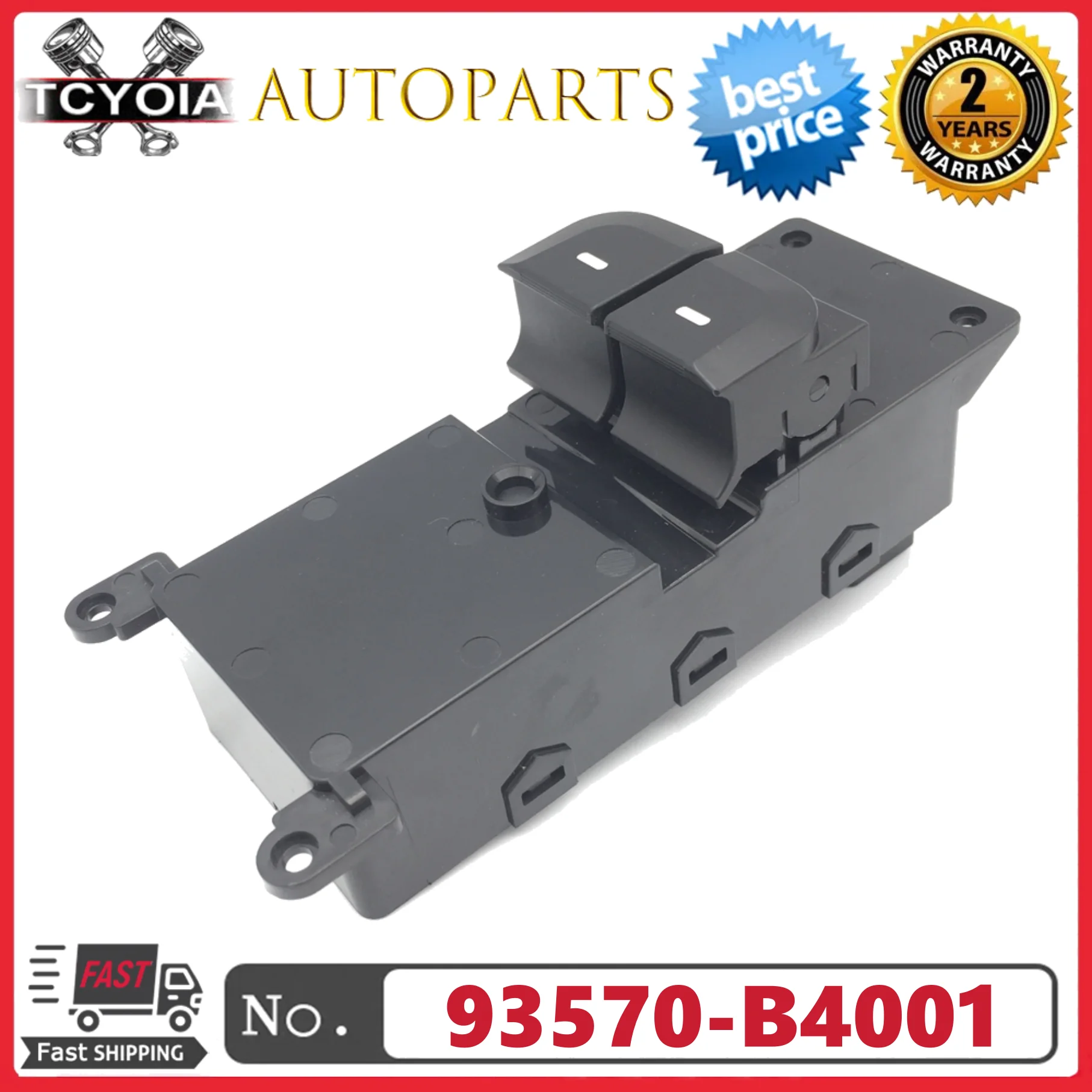 

Front Left Window Control Switch 93570-B4001 93570B4001 for Hyundai i10 2013-2019