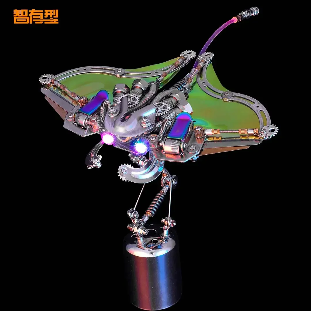 

Metal crab blessing fish sea turtle mechanical assembly model 3D three-dimensional handmade building blocks gift toy decoration