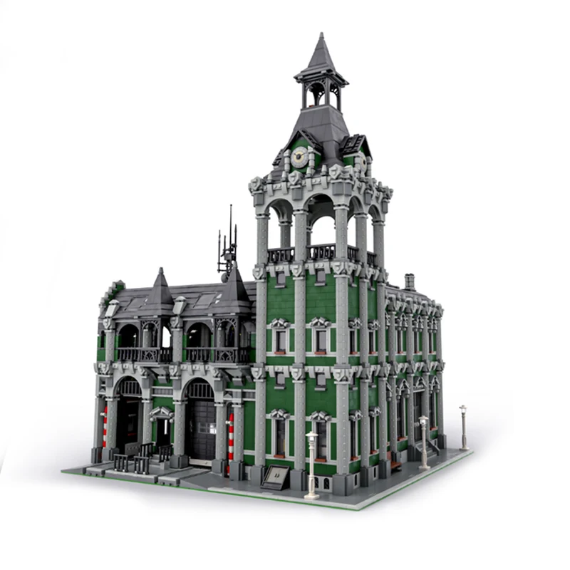 13191Pcs Modular Train Station MOC Urban Railway Hub Module Education  Building diy Blocks Birthday Toys Gift