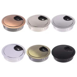 Desk Table Cable Hole Cover Wire Hole Cover PC Computer Desk Round Cable Tidy Wire Hole Cover 50mm/53mm/60mm/80mm Threading Box
