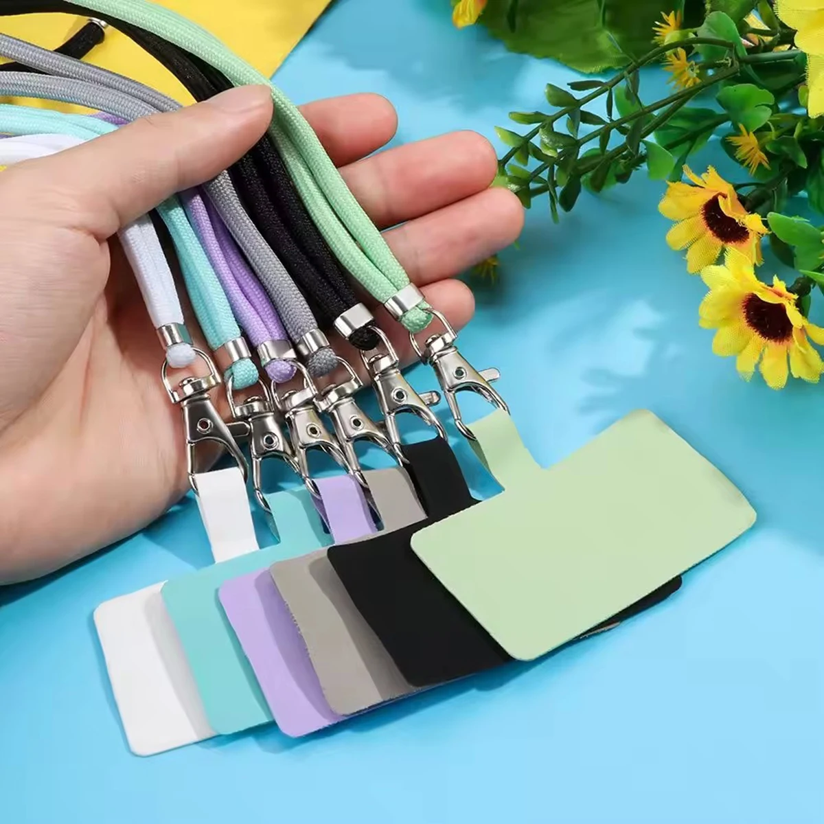 Mobile Phone Hanging Rope Neck Straps Anti-lost Lanyards Cell Phone Accessories Universal Adjustable Phone Lanyard Strap