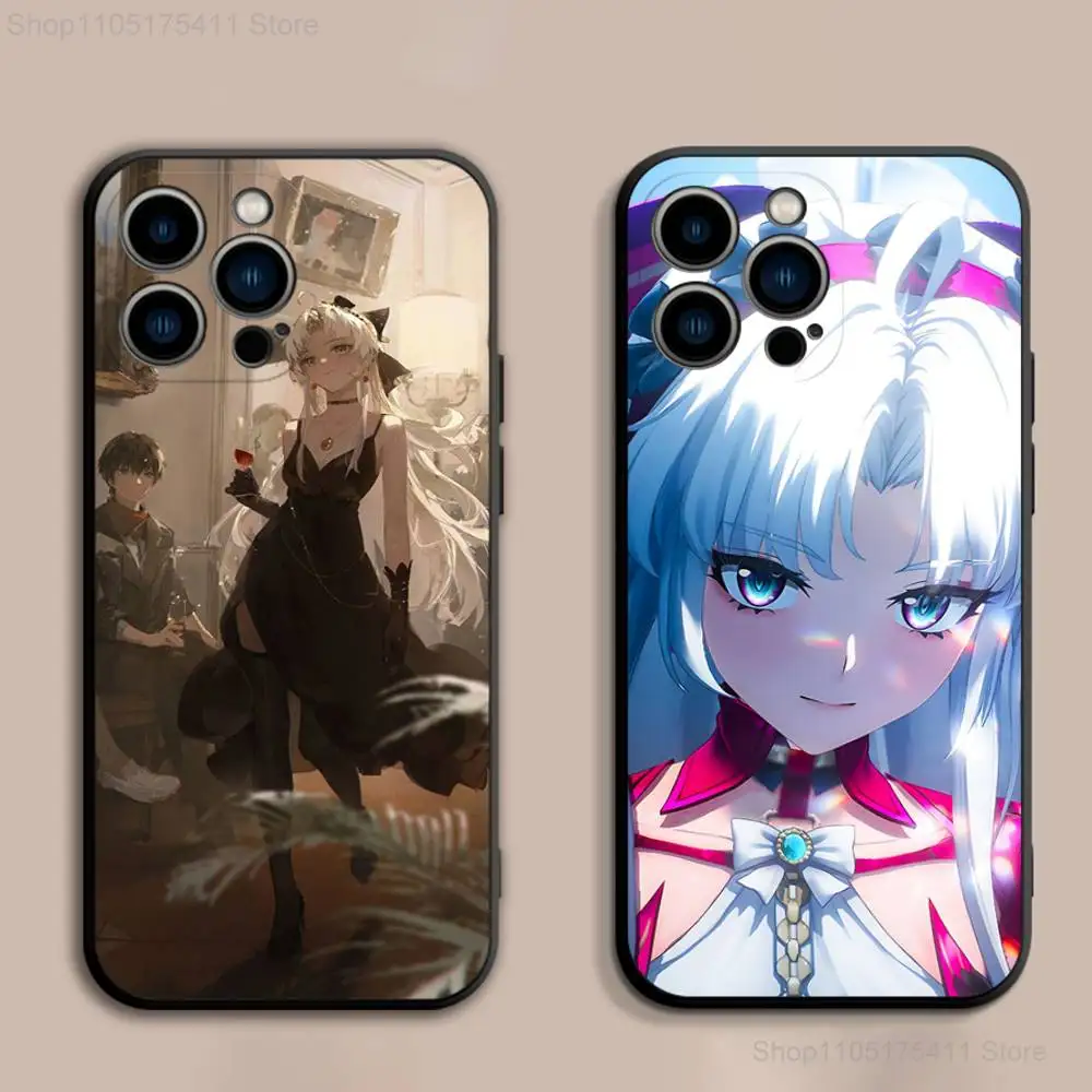 

Cute C-Carlotta Wuthering Waves Phone Case For iPhone 17,16,15,14,13,12,Pro,Max,Plus,E,SE4,Air,Mini Black Soft Cover