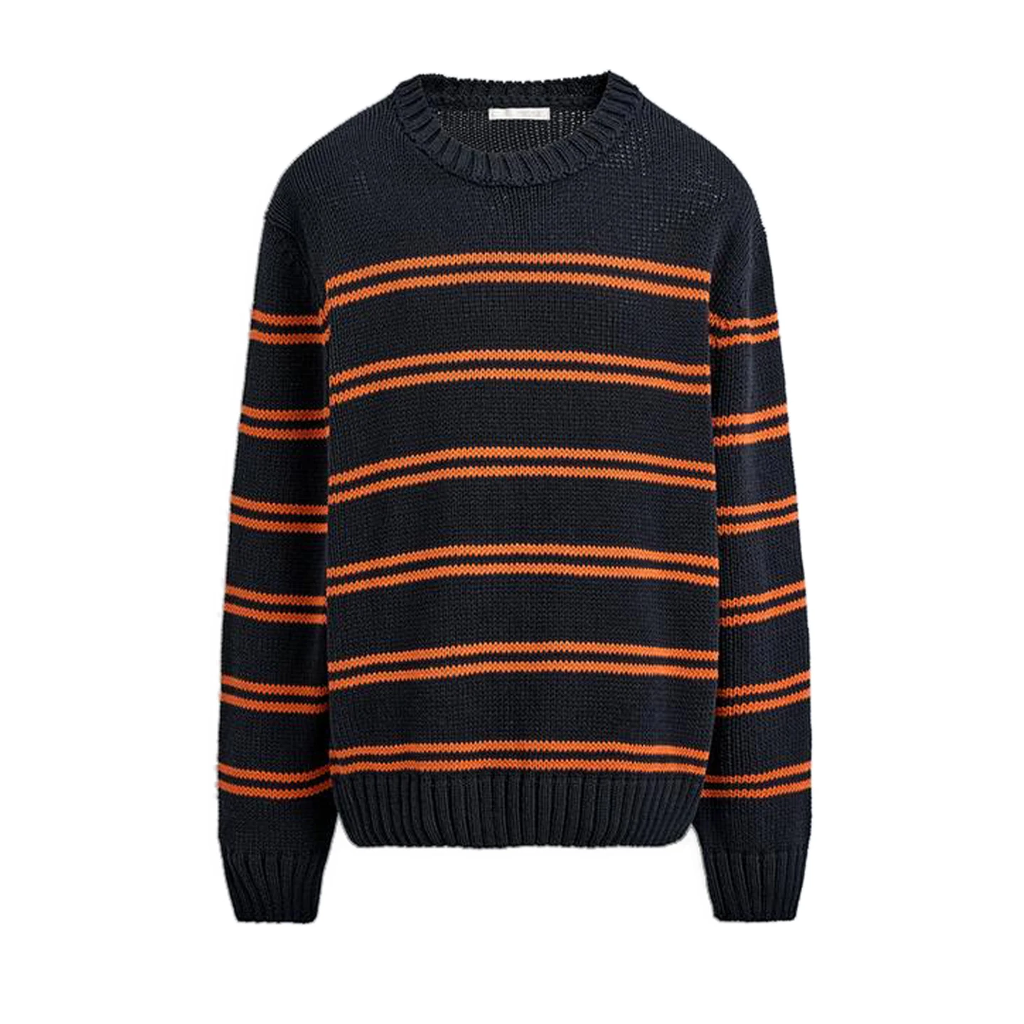 

Loose Men's Knitted Sweater Autumn Winter New Sle Crew Ne Long Sve Striped Knitwear Casual Comfortable Polyester Fiber