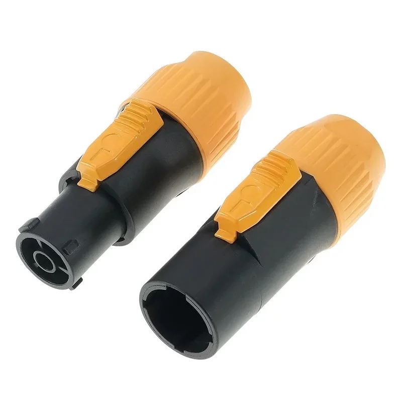 4pcs/lot Waterproof 3 Pin Male/Female True Locking Connector Power Plug/Socket IP65 for LED Screen LED Stage Lighting