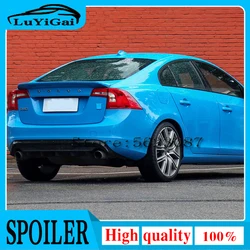 For VOLVO S60 Spoiler 2014-2016 VOLVO S60 High Quality ABS Material Car Rear Wing Primer Color Rear Spoiler