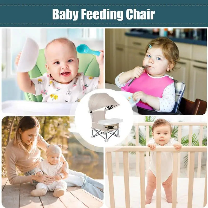 High Chair Booster Seat Toddler Travel Booster Seat Foldable Design Booster Seat For Outdoor Picnics Parties And Family Meals