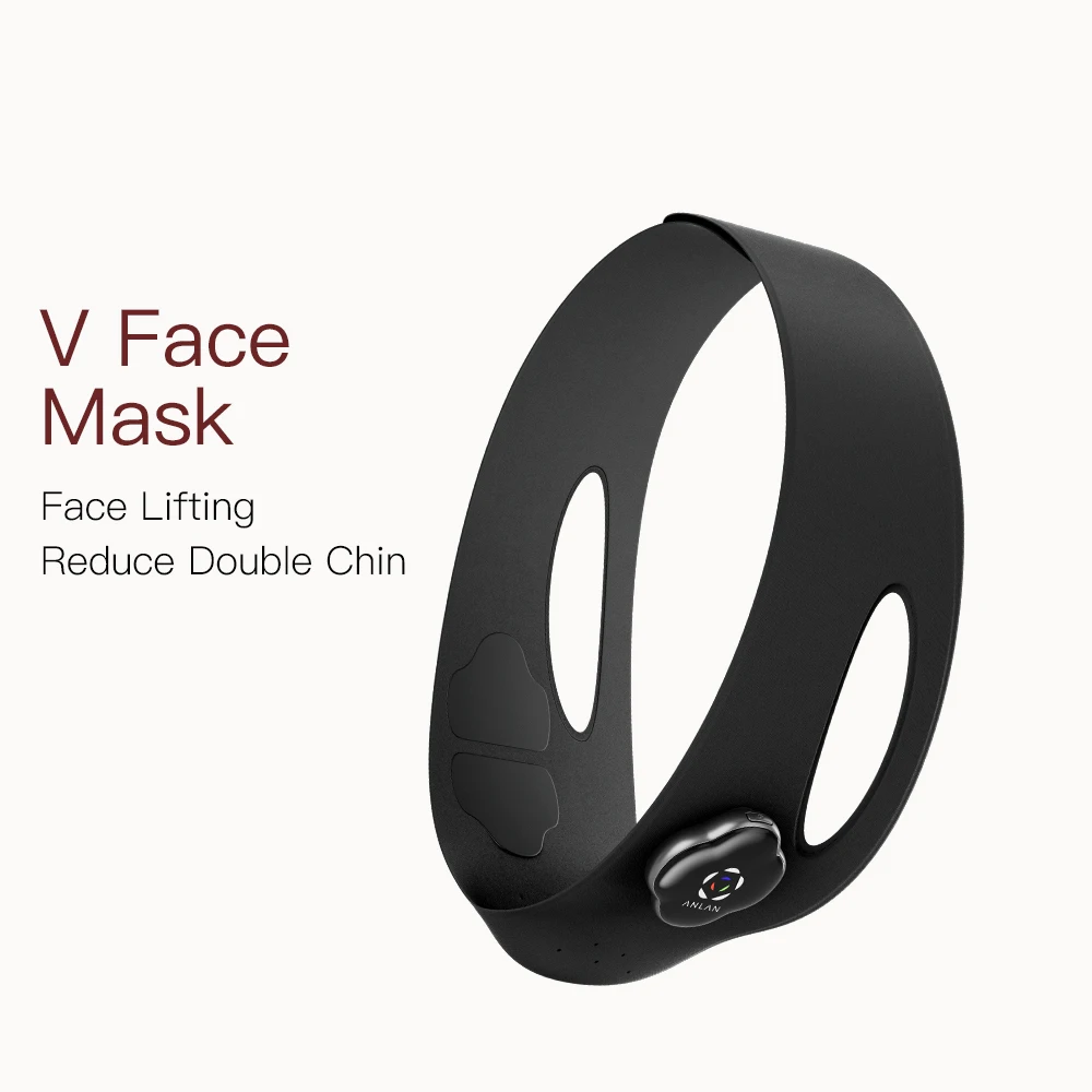

ANLAN EMS Facial Lifting Mask Reduce Double Chin Electric Cheek Lift Up Belt Face Shape EMS Facial Slimming Massager