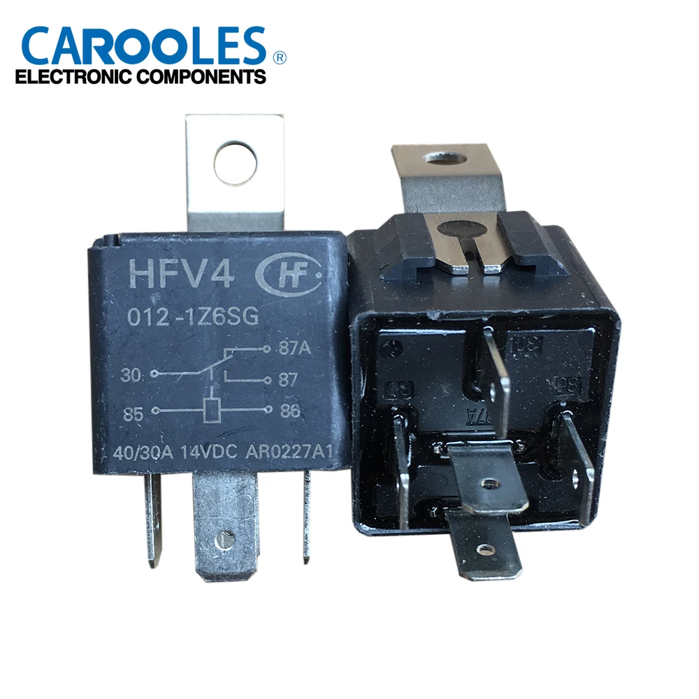 5pcs/lot Hongfa Automotive Relay HFV4-012-1Z6SG Genuine 12VDC 40/30A 5 Pins