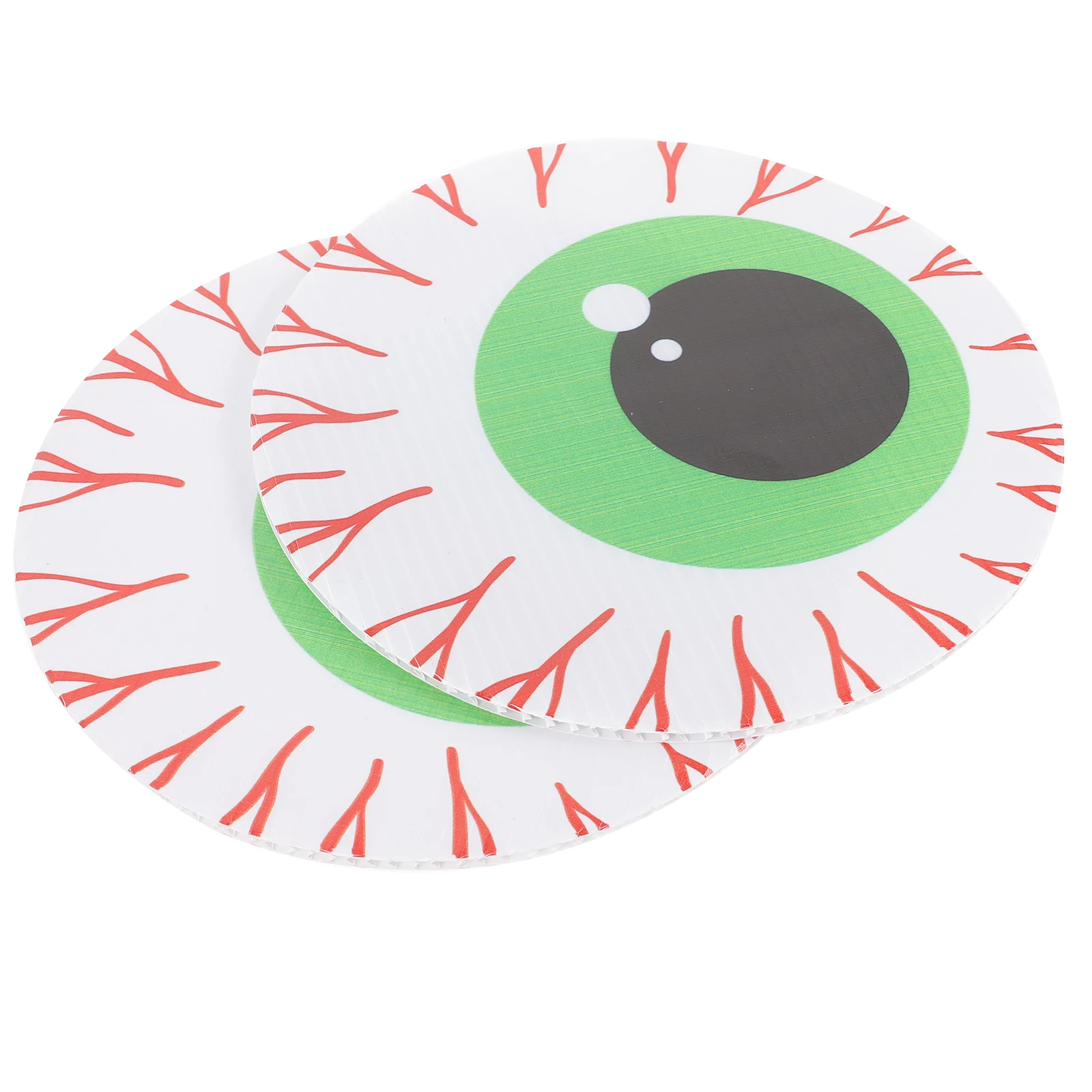 

2pcs Halloween Eyes for Home Decoration Door Decoration Removable Window Decal PVC Scary Eyeball Window Props