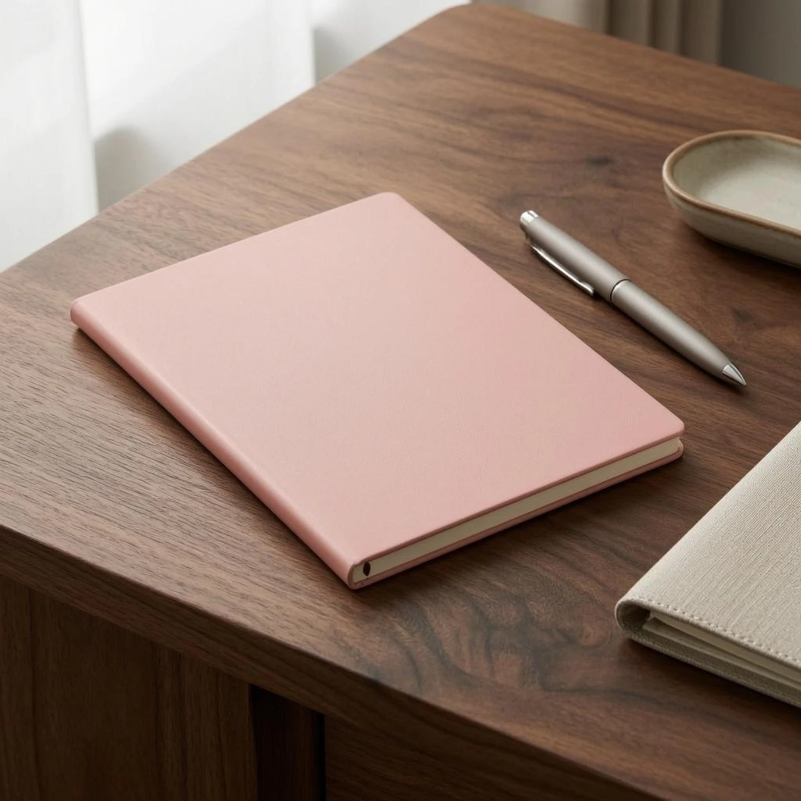 A5 Journal Notebook Strap Closure Buckle Notebook Soft Cover Journal Metal Plate Stationery Item Smooth Finish