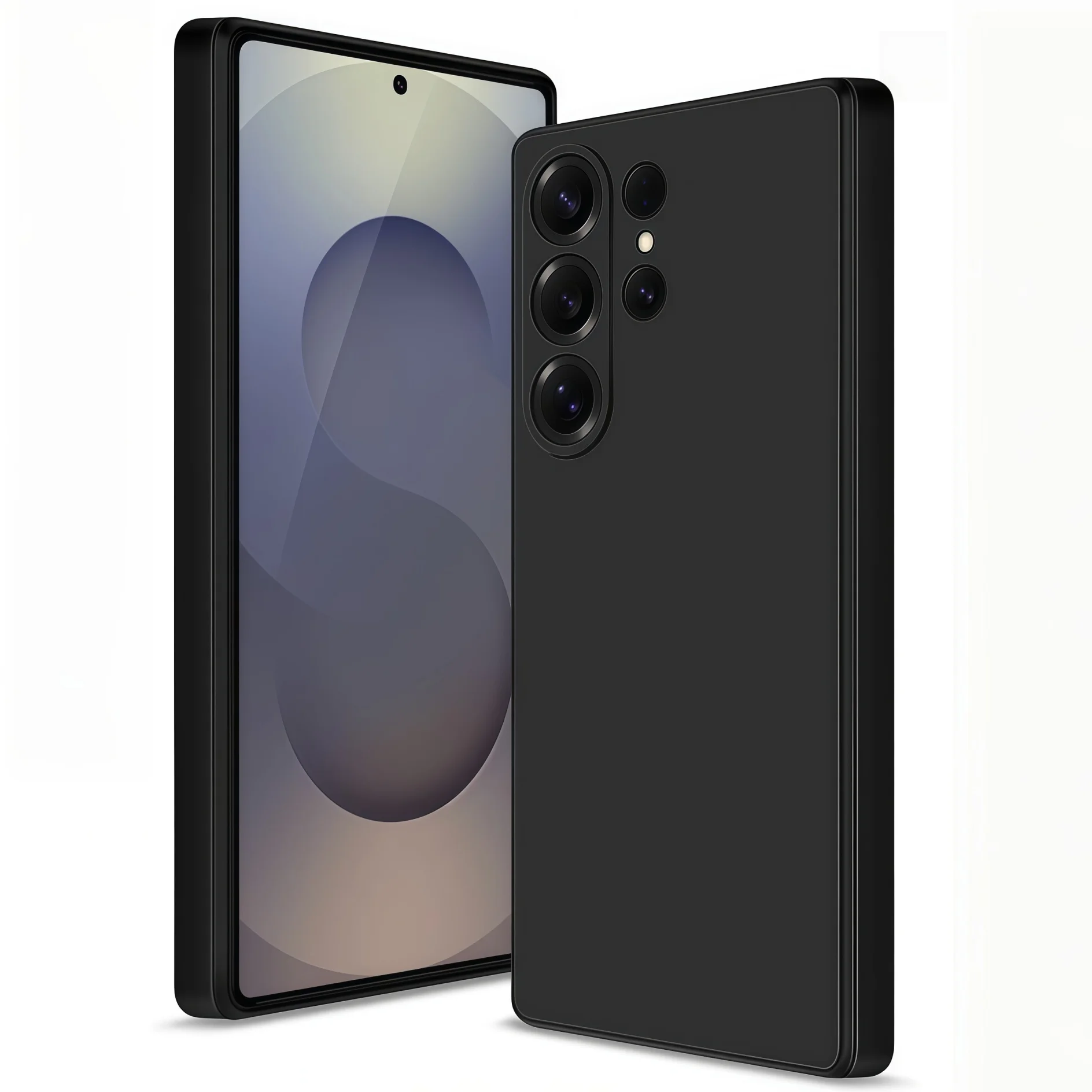 Edle Mode Einfarbig Stoßfest Schützende Flüssigkeit Silikon Telefon Fall Für Samsung Galaxy S25 Ultra / S24 Ultra /S25FE/S24