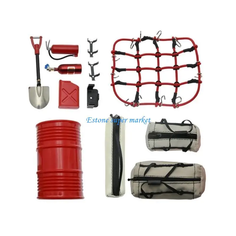 090B Metalen bagagetasbeschermingshouder voor 1/10 schaal afstandsbediening voertuigmodificatie onderdelenaccessoires