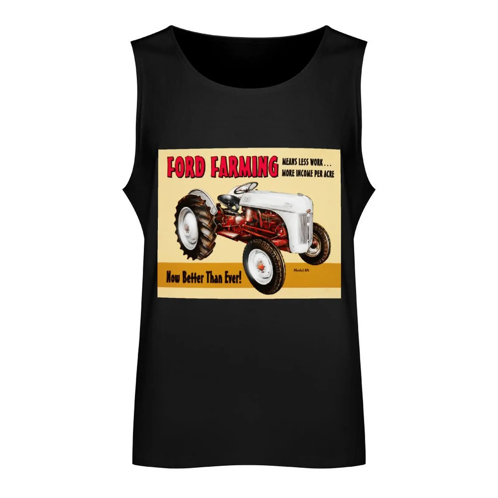 FORD MODEL 8N TRACTOR ART Tank Top new in tops & t-shirt anime clothes sports t-shirts for men