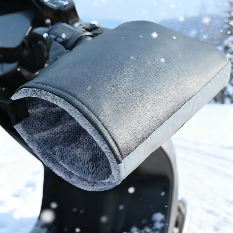 

Winter Motorcycle Handlebar Muffs Waterproof Cold Weather Hand Warmers Gloves Cover Protection Windproof Riding Gear