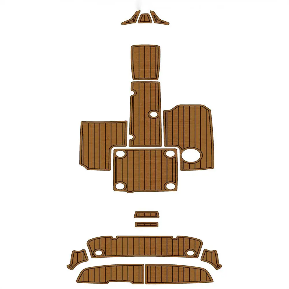 

for 2012-2018 Yamaha AR 190 Swim Platform Cockpit Boat EVA Faux Teak Deck Floor Pad SeaDek MarineMat Style Self Adhesive