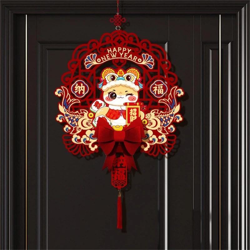 Fu Character Pendant 2025 Snake Year Blessing Hanging Ornament Spring Festival Home Decoration Door and Window Sticker