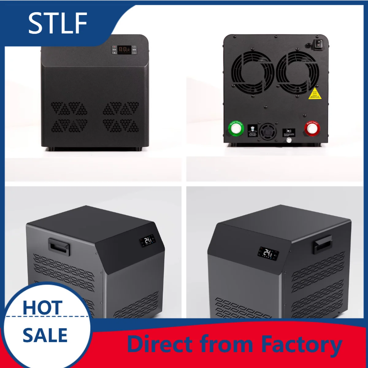 STLFPortable 1/2P R290 Ice Bath Chiller Machine Built-in Pump Filter Cooling Capability Water Chiller Motor