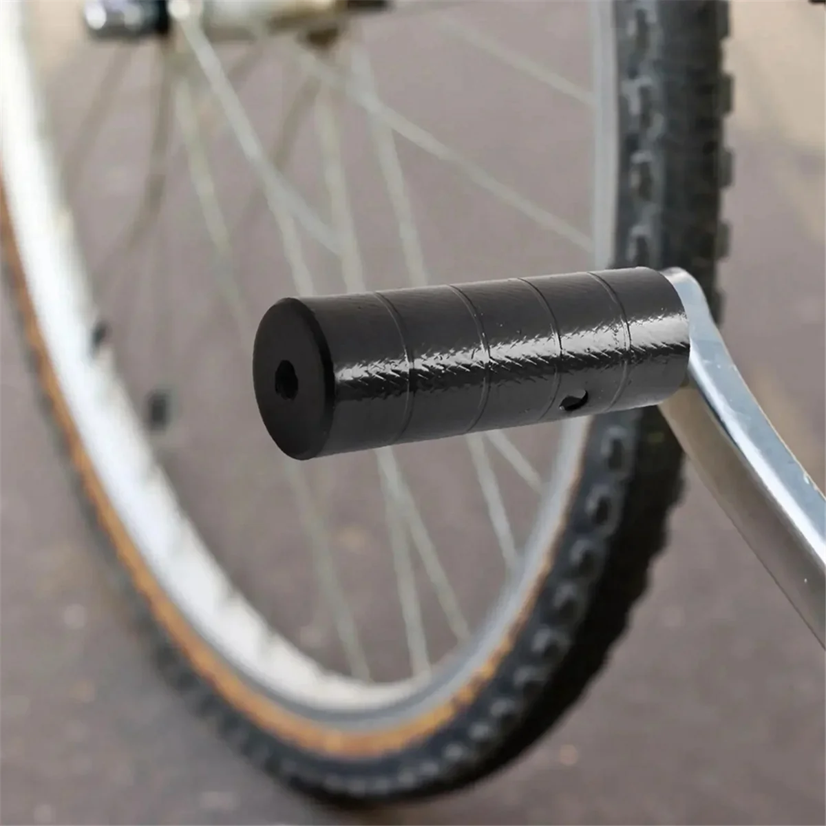 A71P 자전거 후방 페달 튜브 자전거 유인 후방 풋 페달 페달 로드 블랙 50 두꺼운