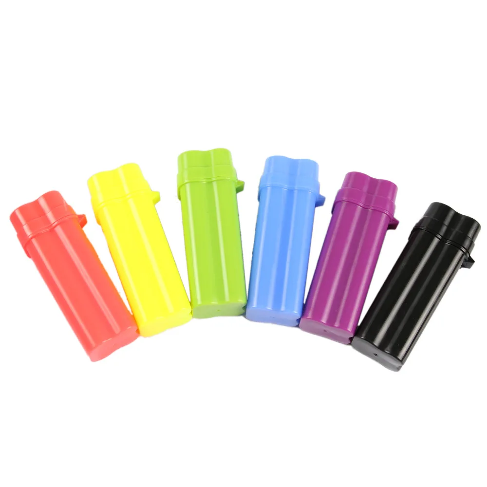 1pcs Random color integrated storage tank, tobacco lighter storage tank, portable moisture-proof and anti extrusion storage tank