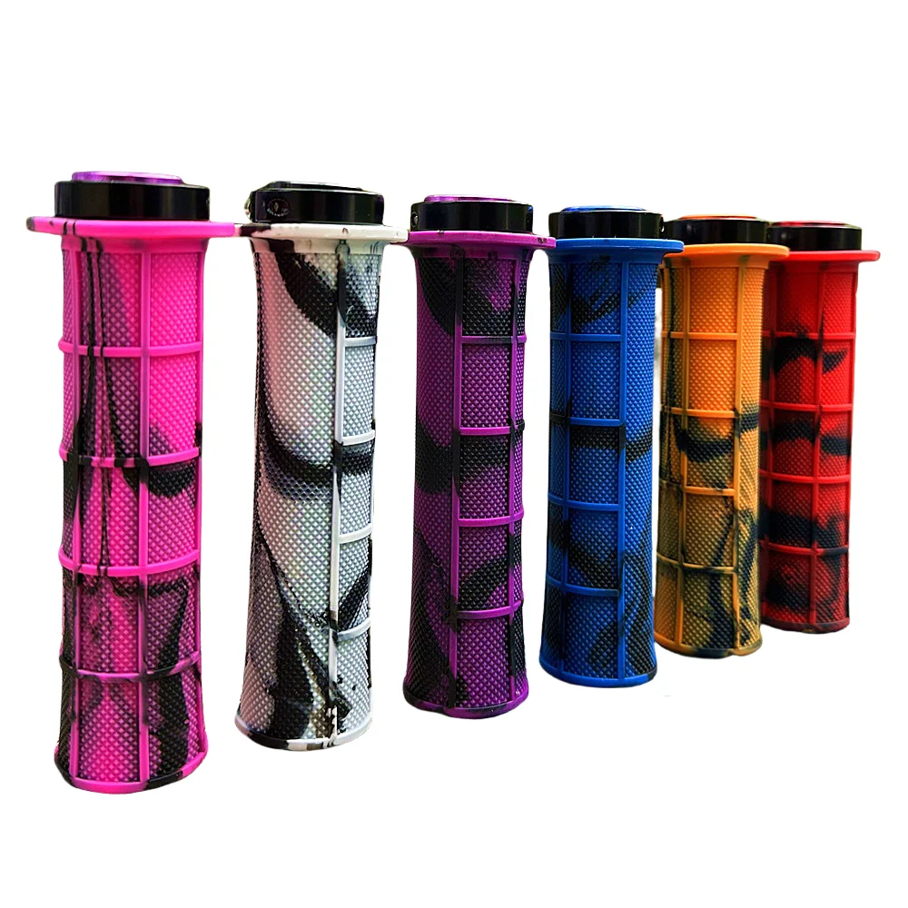 Integrated Bicycle Handlebar Grips Soft Rubber Aluminum Alloy   Bicycle Handles Non-slip MTB Cuffs Bike Part Road Bicycles