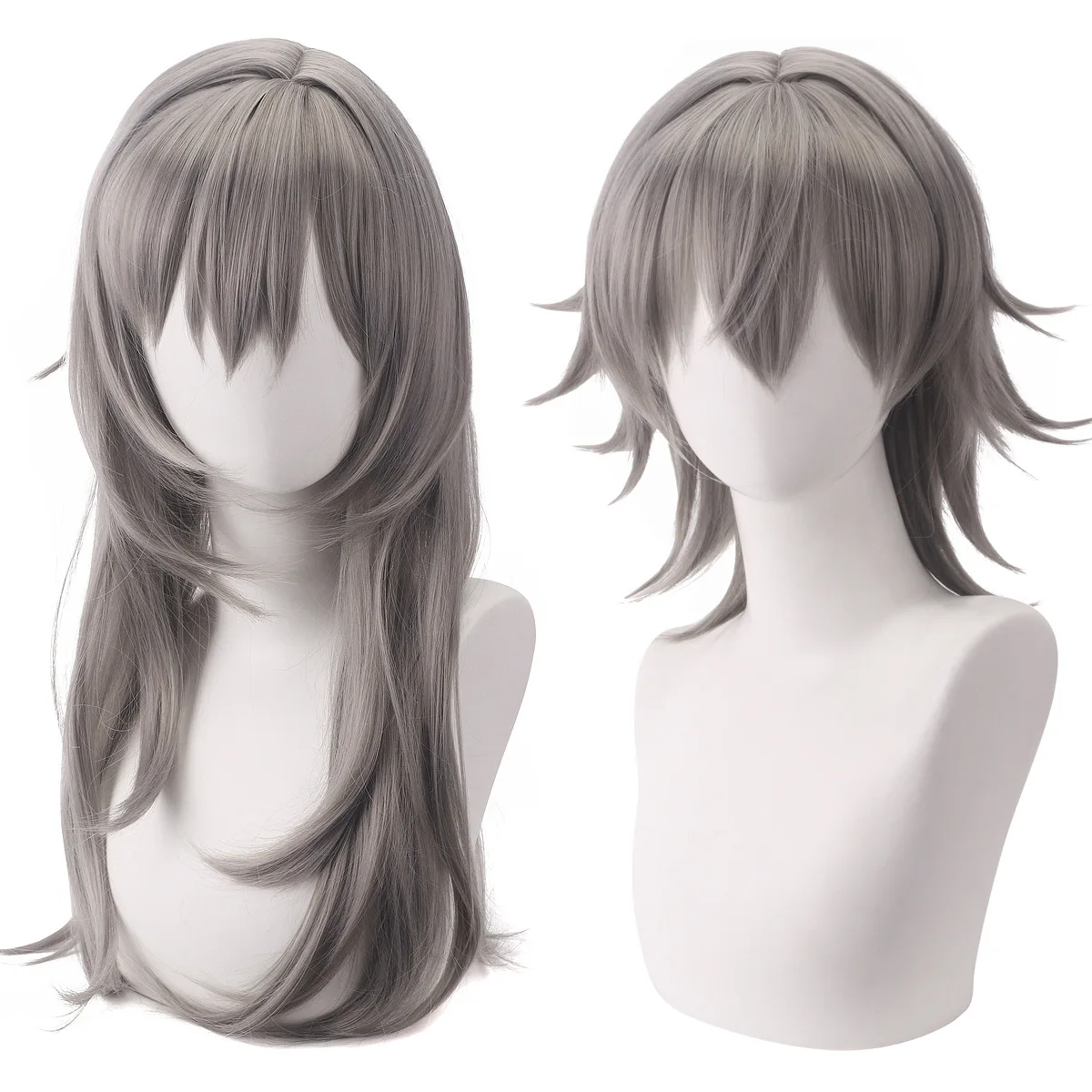 Synthetic Cosplay Wig with Realistic Scalp Top, Fox Style, Wolf Mullet, Unisex Anime Inspired, Mantis Hive, Party, Halloween