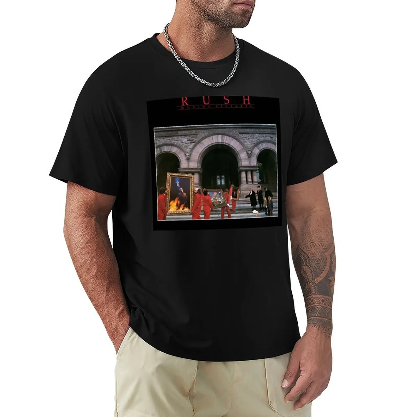 Moving Pictures - RushBand Album Cover || 003 T-Shirt Athletic Quick Dry T-Shirt for Men