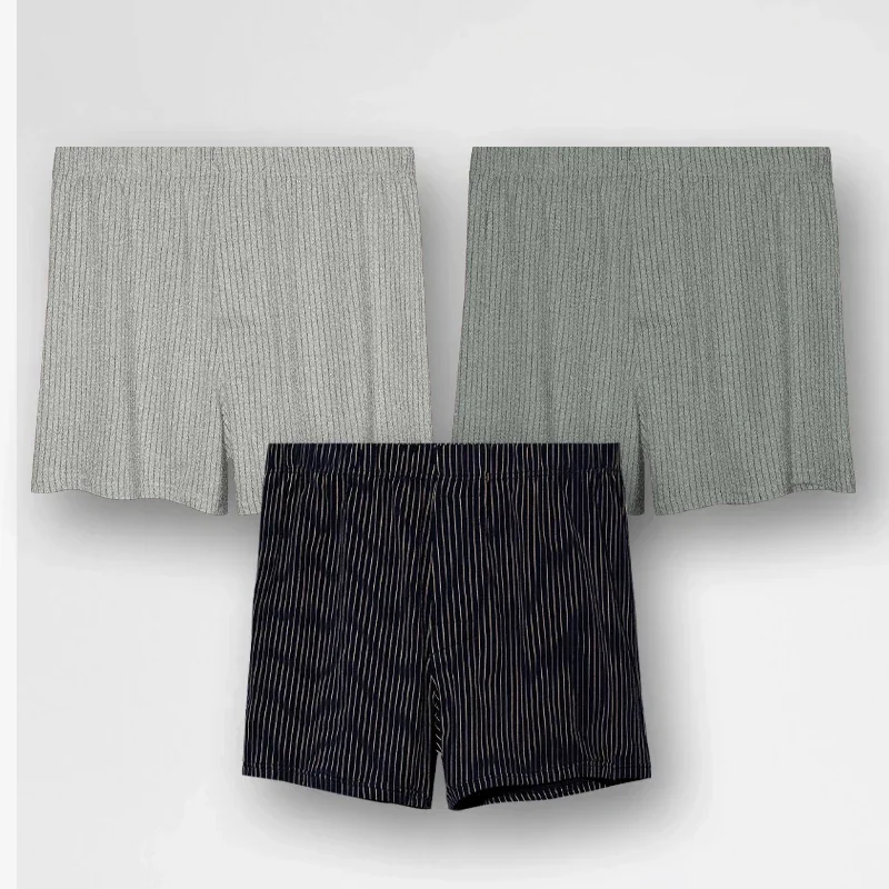 

5PCS Men's underwear, loose-fitting home shorts. They are summer boxer shorts, made of thin cotton. Also known as Aloha-style pa