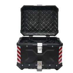 48L ABS Motorcycle Rear Top Case Moto Luggage Storage Tail Box Waterproof Motorcycle Trunk Key Lockable Tool Box 탑박스