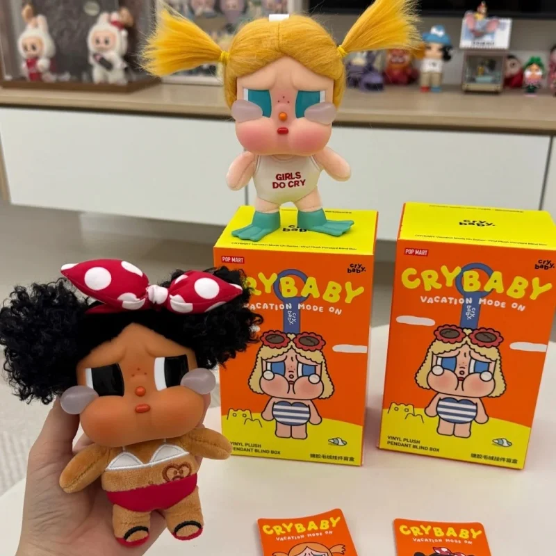 POP MART Crybaby Vacation Mode On Series Винил и слепая коробка — набор для серфинга и приключений