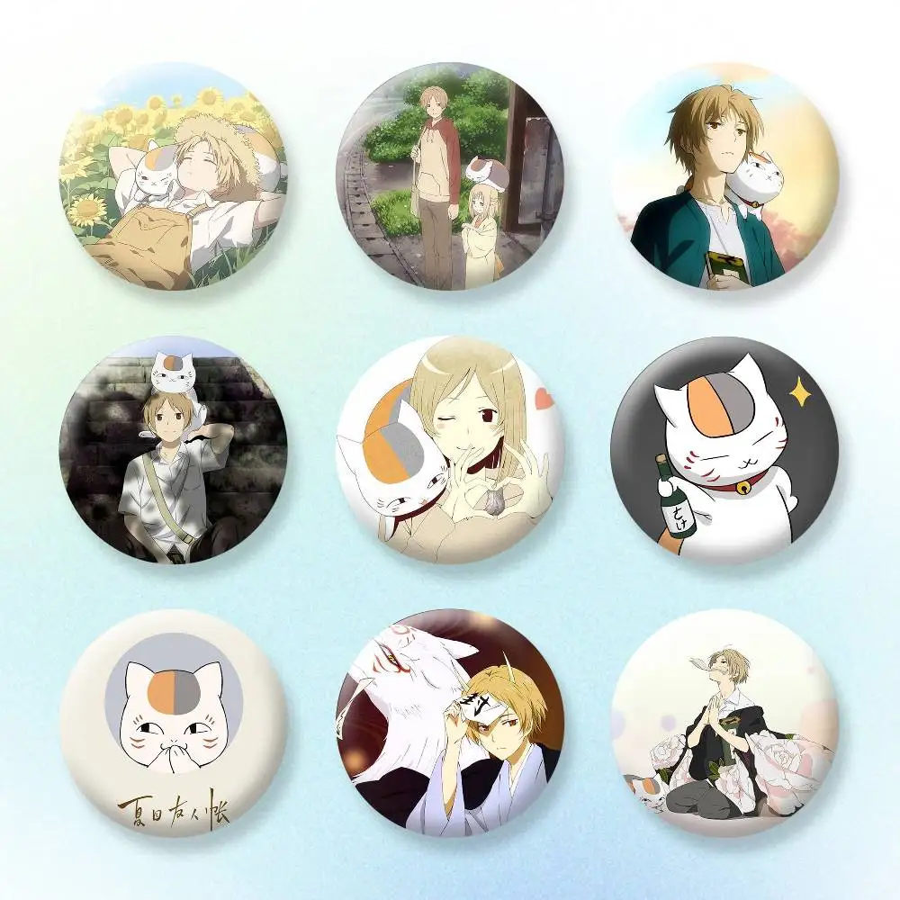 

Natsume Book of Friends badge Button Pins Backpack Clothing Decor Brooch Badge Jewelry Gifts for Kids